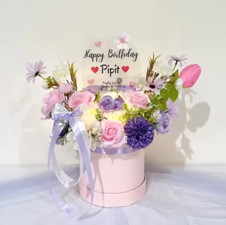 Bloom Box Akrilik Ucapan Ulang Tahun Bojongloa Kaler